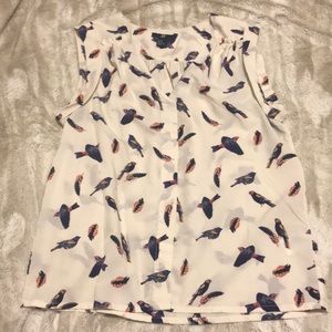 H&M bird blouse